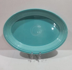 Fiesta FiestaWare Turquoise 13.5 Oval Serving Platter Plate NOS P86 - Picture 1 of 5