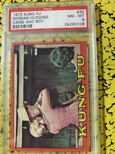 1973 Topps KUNG FU Caine In squatting position PSA 8 #30 - Picture 1 of 2
