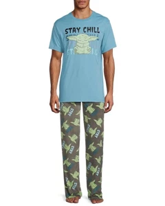Star Wars The Mandalorian Men's Baby Yoda The Child Grogu 2 PC Pajama Set (2XL) - Picture 1 of 4