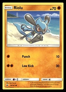 Riolu Common 70/147 SM - Burning Shadows Pokemon Card - Picture 1 of 2