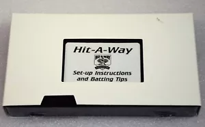 HIT-A-WAY VHS Video Tape Set-Up Instructions and Batting Tips Softball Baseball - Bild 1 von 3