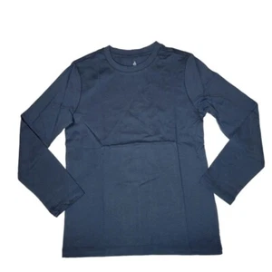Amazon Aware Boy's Navy Blue Cotton Jersey Longsleeved T-shirt Size M NEW - Picture 1 of 7