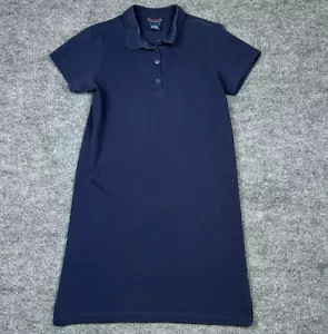 Abito Camicia Vintage Tara Vanessa Donna S Blu Piqué Polo Preppy Pickleball Golf - Foto 1 di 9