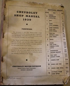 Chevrolet 1939 de colección manual de tienda - Imagen 1 de 4