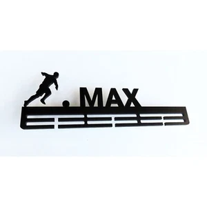 Personalised Soccer Medal Hanger, Painted Medal Mens Soccer Football - Picture 1 of 3
