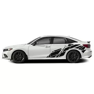 Back side geometric graphics stickers decal compatible with Honda Civic - Picture 1 of 15