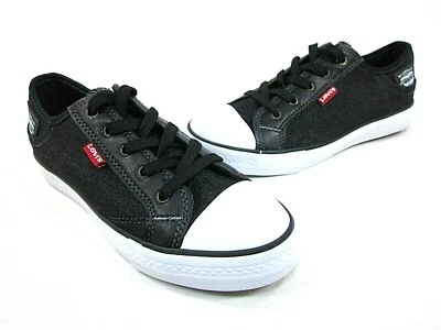 ZAPATILLAS LEVI'S NIÑOS STAN BUCK C, DENIM NEGRO, TALLA 4 EE. UU., NUEVAS Foto 1 de 4