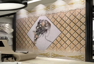 3D Haar Salon Mädchen Q9462 Tapete Wandgemälde Fototapete Selbstklebend Kay - Bild 1 von 11