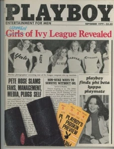 Playboy Sept 1979 Women of the Ivy League POM Vicki McCarty Pete Rose interview - Picture 1 of 4
