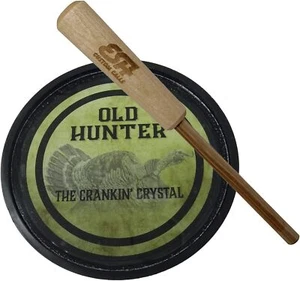 ESH Crankin’ Crystal 2-Sided Glass and Slate Turkey Pot Call for Hunting - Picture 1 of 6