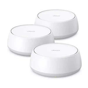 TP-Link Deco BE25 3 Pack | BE5000 Wireless Whole Home Mesh Wi-Fi 7 System - Picture 1 of 9