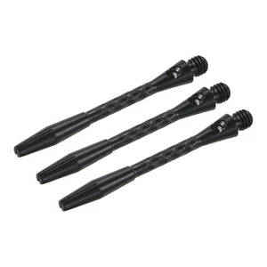 45mm Dart Shafts, Medium 2BA Thread Aluminum Dart Stems - 3 Pack (Black) - Picture 1 of 5