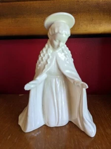 Vintage Mid Century weiße kniende Madonne Keramik 6" Figur Goebel Krippe Maria - Bild 1 von 7