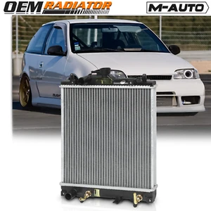1732 Aluminum Radiator OE Replacement fit 1995-2001 Suzuki Swift Chevy Metro 1.3 - Picture 1 of 10