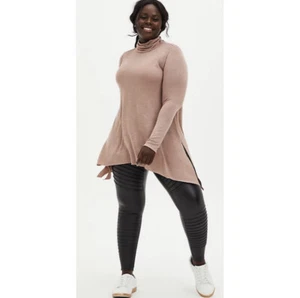 TORRID Motorrad-Leggings schwarz Kunstleder Größe 2 - Bild 1 von 7