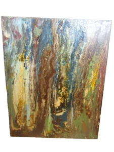 cuadro abstracto sobre lienzo almizcle yai 16x20 - Imagen 1 de 5