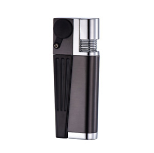 Portable Pipe Lighter Creative Foldable Metal Lighter Pipe Combination Black