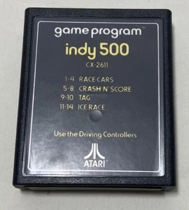 11 Indy 500 (Atari 2600, 1978) Cart Only, 1st Edition, Rare, Tested - Picture 1 of 2
