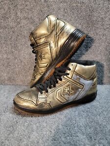 Converse Weapon 86 HI Patina Vintage Sneakers Men’s Sz 9.5 Super Rare! Gold!