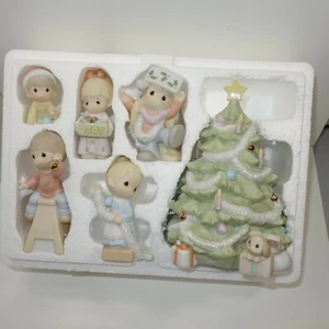 Precious Moments 1999 Deseándote un Antiguo Juego de Porcelana de Navidad Decoración - Imagen 1 de 4