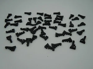 AURORA TJET GUARD RAIL POSTS ~ 50 PC BLACK ~ NEW REPRO ~ USE W/ORG GUARD RAILS - Picture 1 of 6
