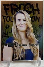 2021 Skybox Metal Universe SABRINA IONESCU Fresh Foundations Card #FF24 W/Top