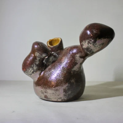 Regalos para amantes del boxeo. Florero busto. Jarrón de diseño. Escultura minimalista. Foto 1 de 4