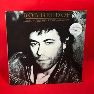 BOB GELDOF Deep In The Heart Of Nowhere 1986 UK vinyl LP + INNER Eric Clapton A - Picture 1 of 7