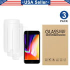 3PCS Tempered Glass Screen Protector iPhone 6 6S 7 8 SE X XR XS MAX 11 12 13 14