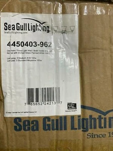 Sea Gull 4450403-962 3-Light 4450403-962 Wall/Bath, Brushed Nickel Finish - Picture 1 of 1