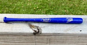 Louisville Slugger Mini Bat 16” Wooden Baseball Blue Purple River Bats Souvenir - Picture 1 of 7