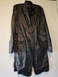 KEMPER dünner Mantel Trenchcoat Windjacke schwarz Lederoptik Damen Gr. 40 - Bild 1 von 12