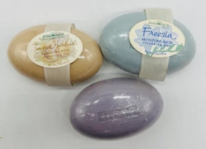 3 barras limpiadoras vintage Bath Body Works rica en humedad tostada avellana fresia - Imagen 1 de 16