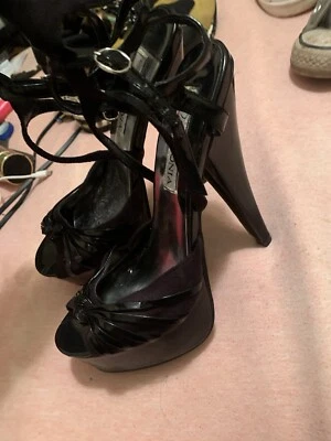 Черные туфли на платформе Lasonia размер 8,5 - Изображение 1 из 4