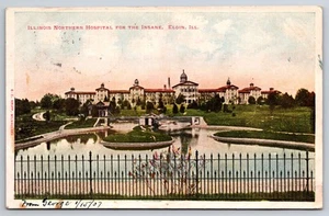 Elgin, IL Postcard - Illinois Northern Hospital for the Insane, Elgin - Picture 1 of 2