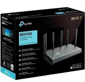 TP-Link Archer BE9700 Tri-Band Wi-Fi 7 Router (NEW & SEALED) BE9700 - Afbeelding 1 van 11