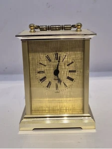 Vintage Brass German Quartz Carriage Clock - Picture 1 of 6