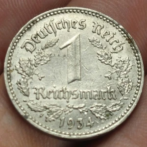 ALLEMAGNE 1 Mark 1934 J Germany Deutchland - Picture 1 of 2
