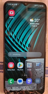 Samsung Galaxy A03 SM-A035G 64GB Nero - Sbloccato - Schermo Rotto - Immagine 1 di 4