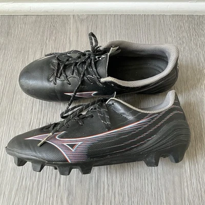 Botines de fútbol Mizuno Alpha Select Junior FG niños talla 4,5 negros terreno firme Foto 1 de 4