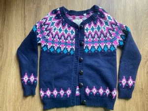 Jack Wills 8 Fairisle Nordic Brights soft Cardigan with angora and lambswool - Picture 1 of 7