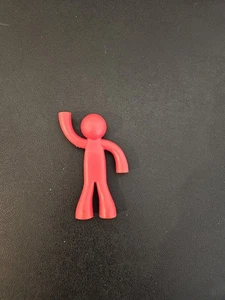 Little Red Man Figure Plastic Red Figurine - Picture 1 of 5
