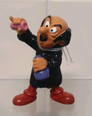 VINTAGE 1982  SCHLEICH PEYO GARGAMEL MAD SCIENTIST SMURF TOY FIGURE SMURFS.      - Image 1 of 4