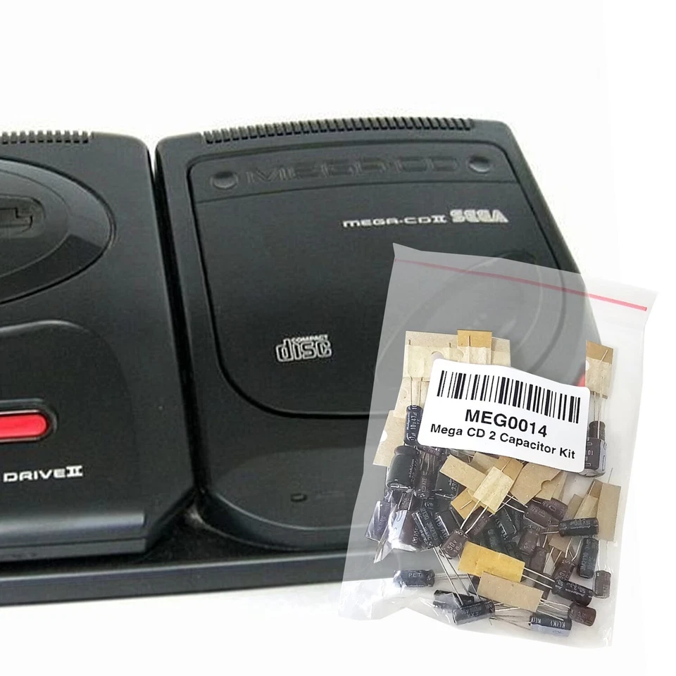 Sega Mega CD 2 Genesis Sega CD Capacitor Kit Panasonic Rubycon ELNA All Versions - Image 1 of 1