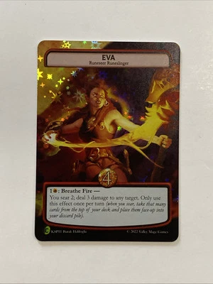 Runeslingers TCG Eva Full Art Holo Card Alpha CCG NM - Image 1 of 2