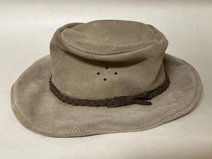 Walkabout Lederhut Medium australischer Cowboy flexible Krempe hellbraun braun - Bild 1 von 5