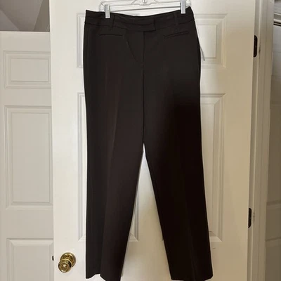 Новые направления коричневый платье брюки размер 12 плоский передний 31 внутренний шов прямые штанины кнопки - Изображение 1 из 4