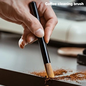 Nylon Bristle Coffee Cleaning Brush for Espresso Machines with Ergonomic Handle - Picture 1 of 12