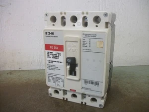 CUTLER-HAMMER FD CIRCUIT BREAKER FD3100BP10 100AMP 600VOLT 3POLE RED NOB - Picture 1 of 4