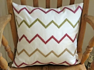 Prestigious Fabrics Chevron Zig Zag 16" Cotton Cushion Cover - Picture 1 of 5
